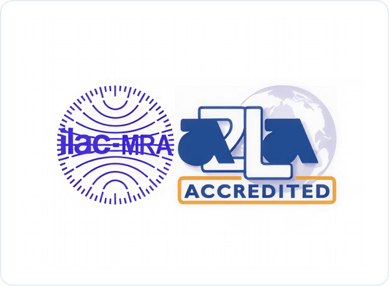 ilac MRA accredited logo